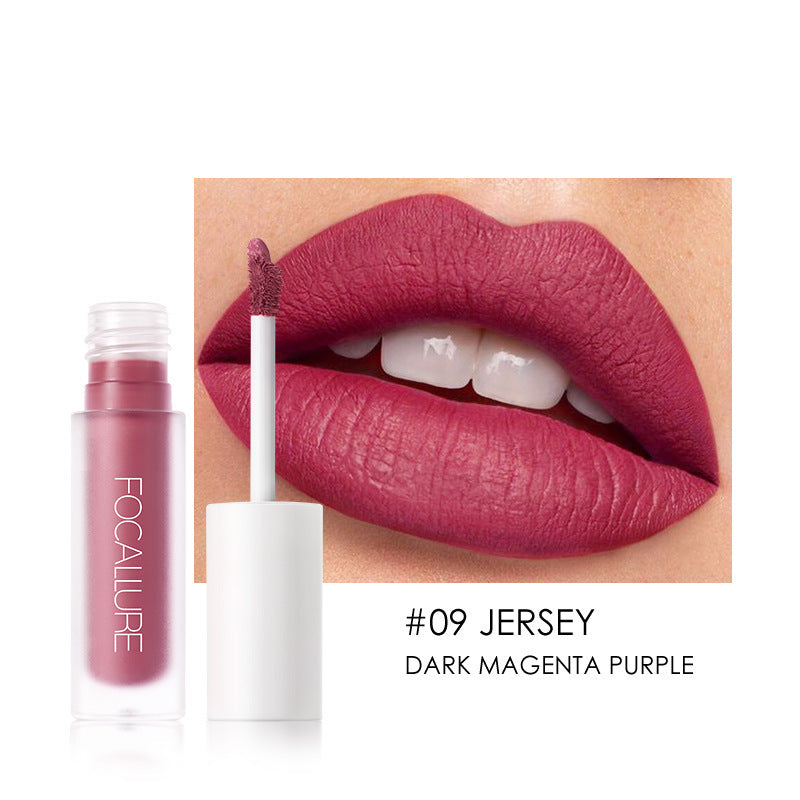 Velvet Matte Lip Gloss-Bold Color, Soft Finish